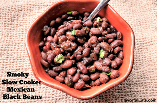 Smoky Slow Cooker Mexican Black Beans