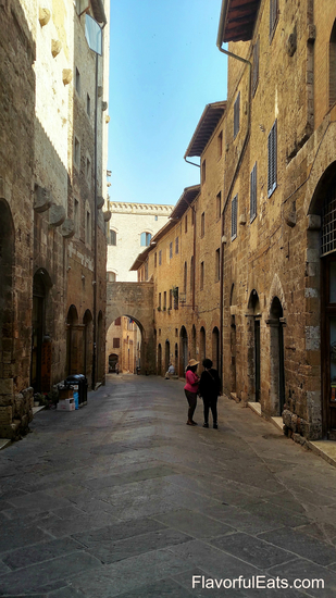 Inside the walls of San Gimignano