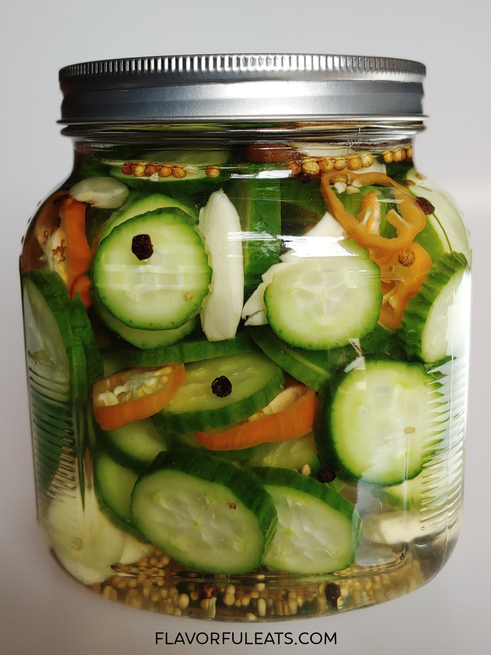 Jar of Habanero Garlic Pickles