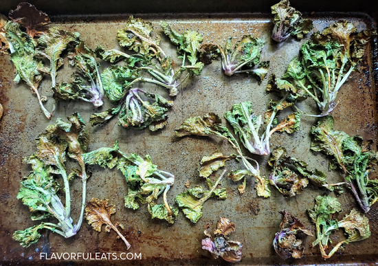 Oven Roasted Kalettes (Kale Sprouts)