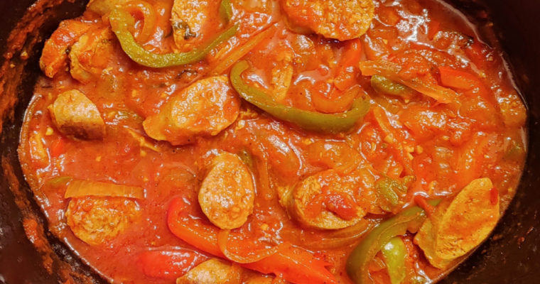 Slow Cooker Sausage & Peppers
