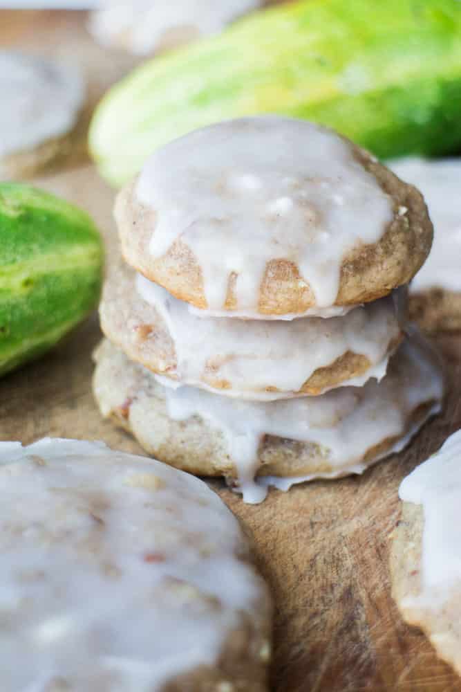 Frosted Cucumber Cookies