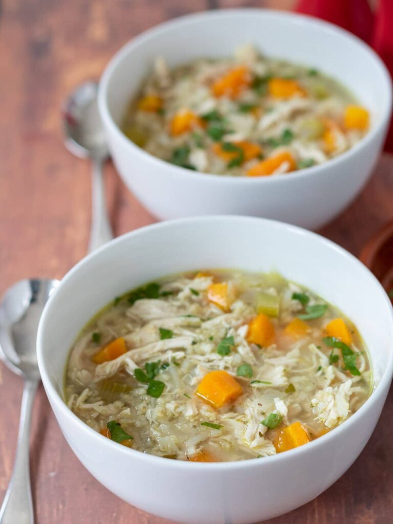 Slow Cooker Chicken and Rice Soup