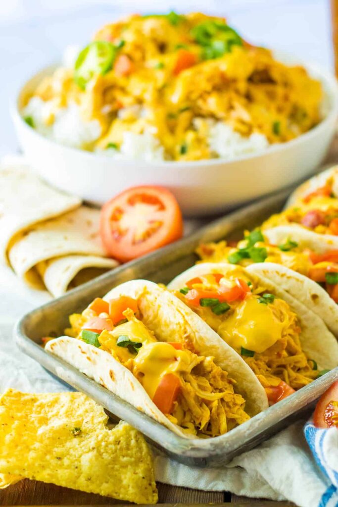 Slow Cooker Queso Chicken