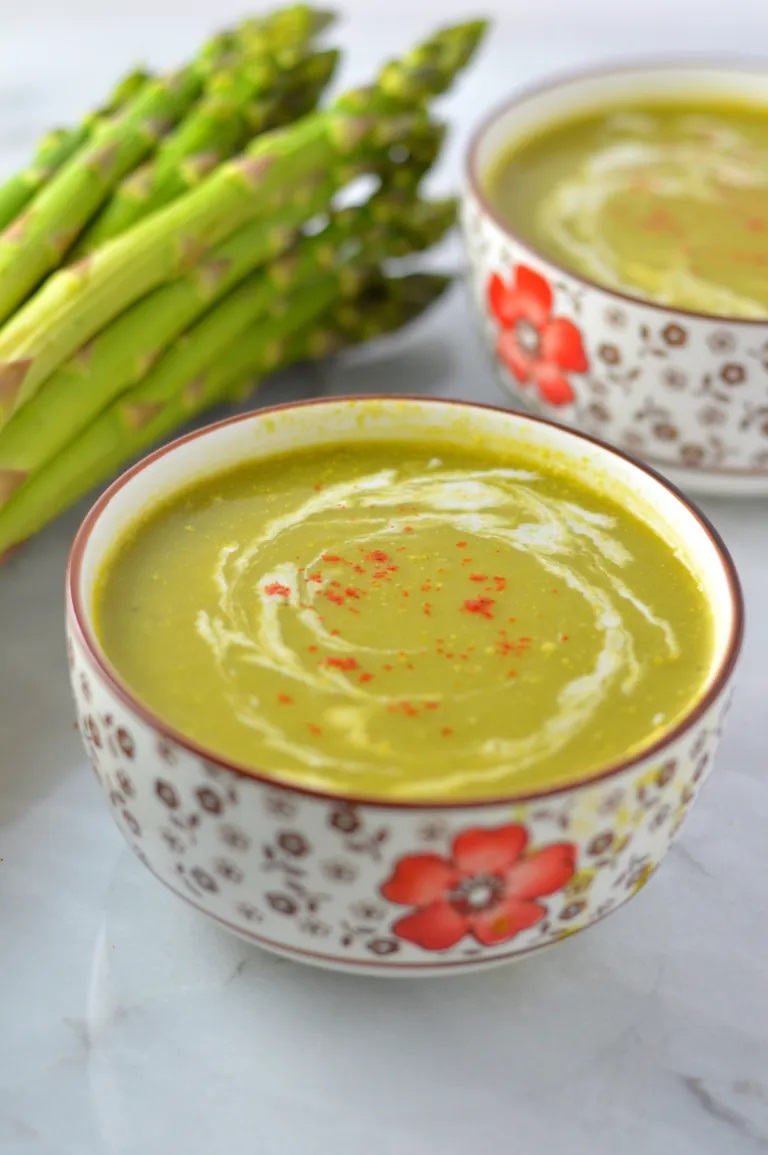Vegan Cream of Asparagus Soup